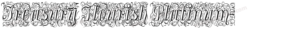 Treasury Flourish Platinum字体转换